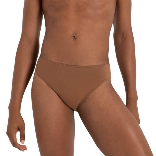 maple capezio mens full seat dance brief front view