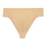 tan self-lined capezio thong dance belt, front view