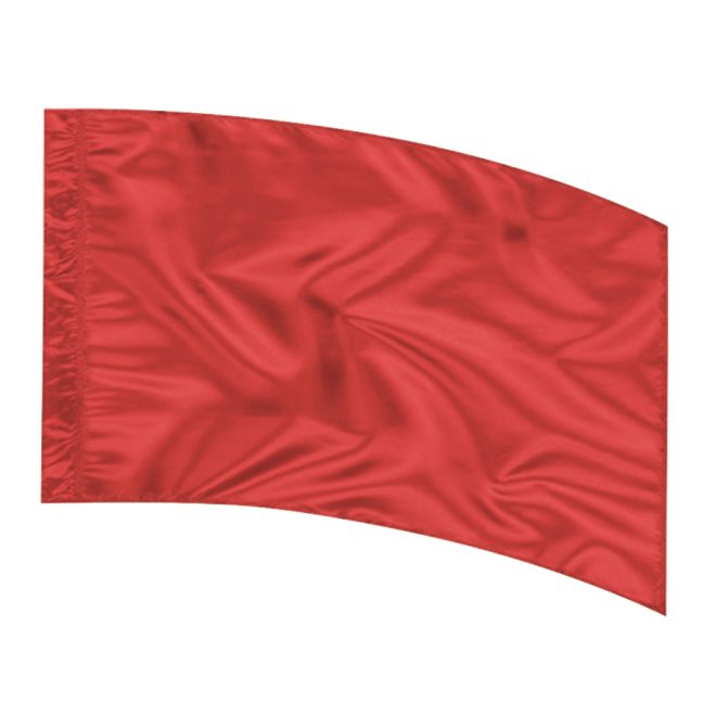 red arc poly china silk flag