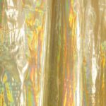 gold hologram lame flag fabric