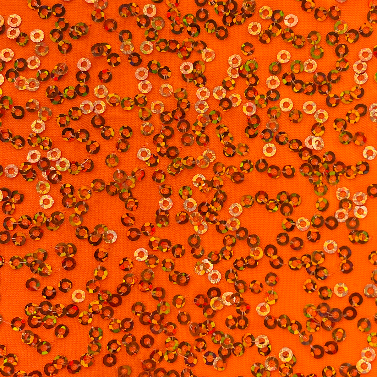 Neon Orange/Orange Sparkle Sequin