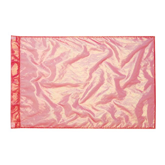 red iridescent ice flag fabric