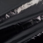 black metallic ultra lame flag fabric