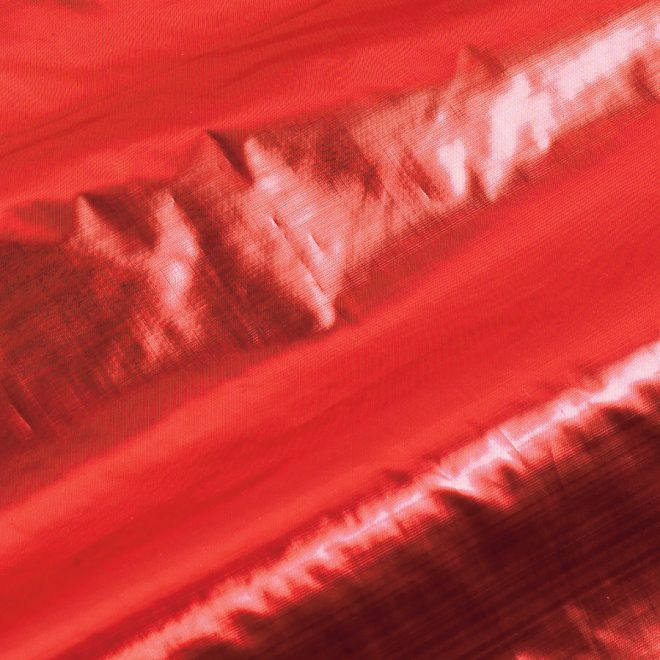 red metallic ultra lame flag fabric