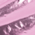 pink metallic ultra lame flag fabric