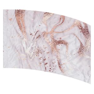 print on demand color guard flag with Pink and Rose Gold Abstract Granite Design