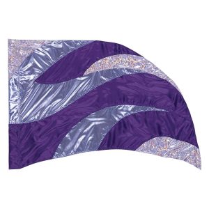 custom purples color guard flag