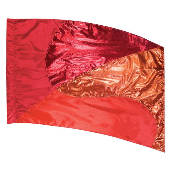 custom reds color guard flag