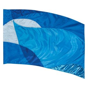 custom blues color guard flag