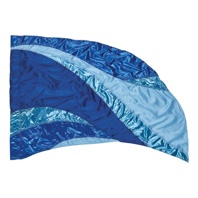 custom blues color guard flag