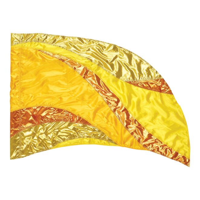 custom yellows color guard flag