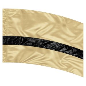 custom gold and black color guard flag
