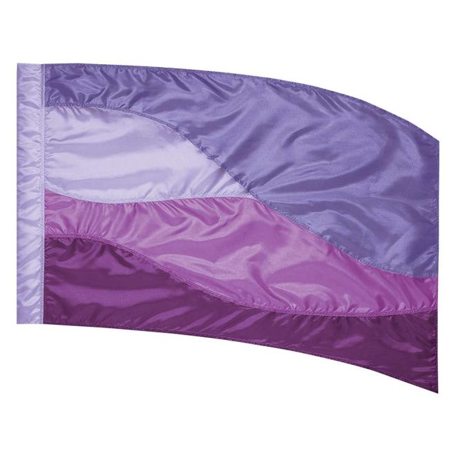 custom shades of purple color guard flag