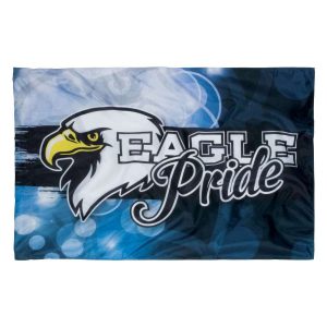 custom blue eagles printed spirit flag