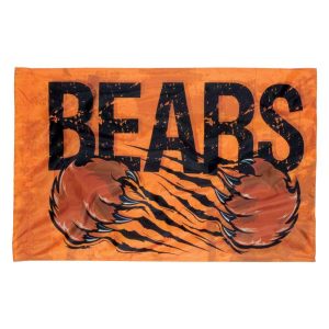 custom orange bears printed spirit flag