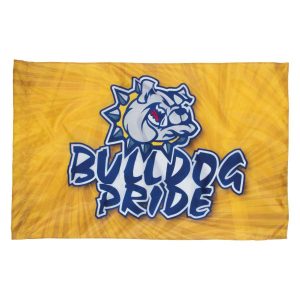 custom yellow bulldogs printed spirit flag