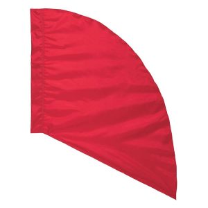 custom red color guard swing flag