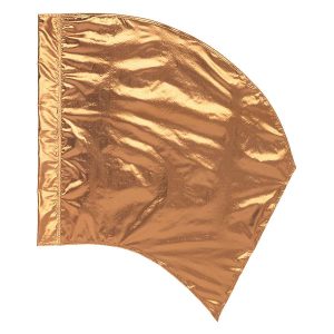 custom gold color guard swing flag