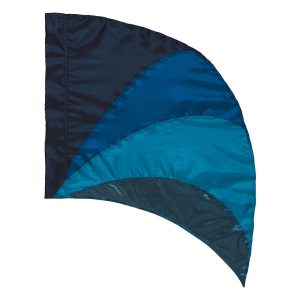 custom black and blues color guard swing flag