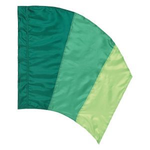 custom greens color guard swing flag