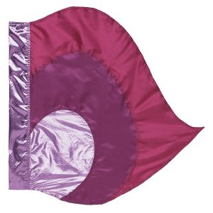 custom pinks color guard swing flag