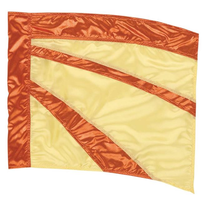 custom yellow and orange color guard swing flag