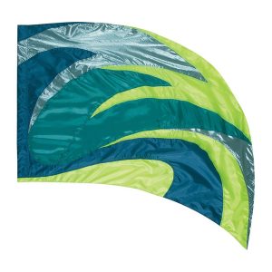 custom greens color guard swing flag