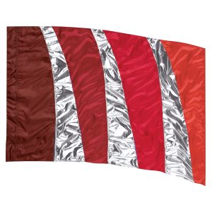 Cognac and silver In Stock Sewn Flag
