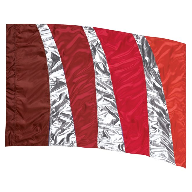 Cognac and silver In Stock Sewn Flag