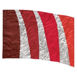 Red/Silver Sewn Color Guard Flag 5520190
