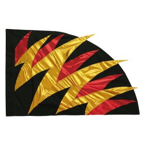 Black/Gold/Red Sewn Color Guard Flag 5533460
