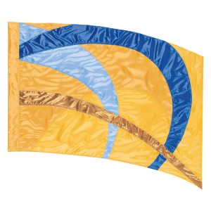 Yellow/Royal Sewn Color Guard Flag 5537210