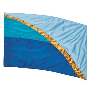 Blue/Brass Sewn Color Guard Flag 5537770