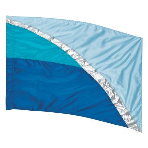 Blue/Silver Sewn Color Guard Flag 5537770