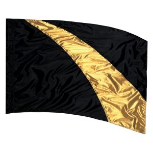 Black/Brass Sewn Color Guard Flag 5538580