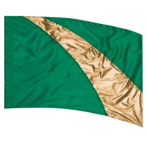 Kelly/Gold Sewn Color Guard Flag 5538580