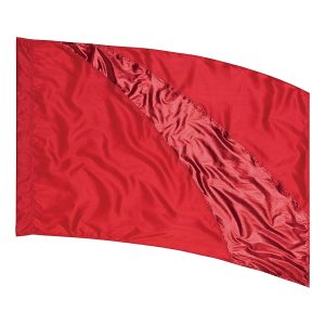 Red and Metallic Red Sewn Color Guard Flag 5538580