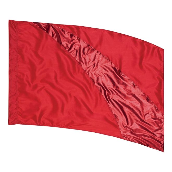 Red and Metallic Red Sewn Color Guard Flag 5538580