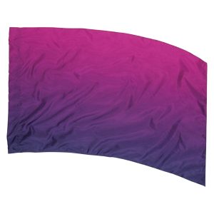 magenta to purple ombre printed color guard flag