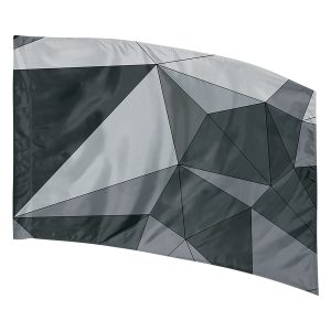 geometric greys color guard flag