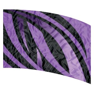 purple and black printed color guard flag