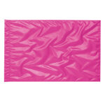 hot pink solid poly china silk rectangle flag