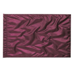 maroon solid poly china silk rectangle flag