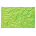 neon lime solid poly china silk rectangle flag