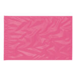 neon pink solid poly china silk rectangle flag