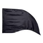 black solid color in stock tear drop color guard flag