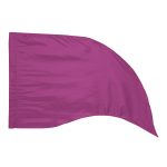 magenta solid color in stock tear drop color guard flag