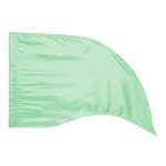 Mint solid color in stock tear drop color guard flag