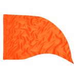 neon orange solid color in stock tear drop color guard flag