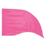 neon pink solid color in stock tear drop color guard flag